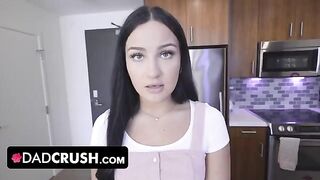 Pervert stepdad screwed innocent teen Mila Monet in doggy style