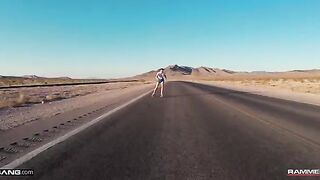 Brunette hottie Freya Parker enjoys sex after skating