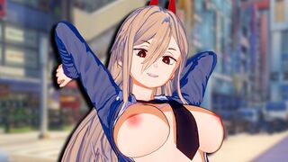Chainsaw Man Power Hentai in 3D with intense action