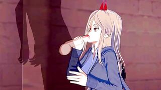 Chainsaw Man Power Hentai in 3D with intense action