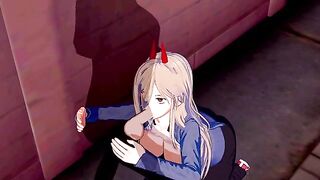 Chainsaw Man Power Hentai in 3D with intense action