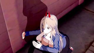 Chainsaw Man Power Hentai in 3D with intense action