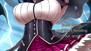 Akeno offers a thrilling challenge in a captivating scene