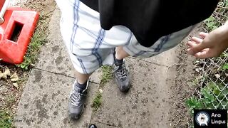 First night sex with a stranger from a dating app, ending in a messy climax