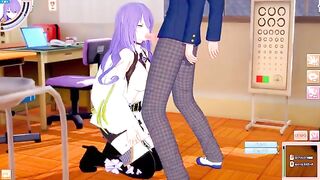 Hentai Game Koikatsu! Big tits Moona Hoshinova waiting for you to fuck her in 3D