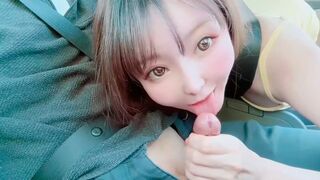 A juicy girl was caught for a car sex on a rainy day in this exclusive HD clip