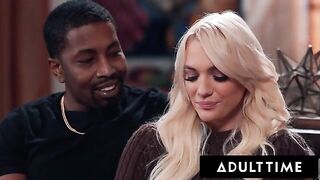 Kenna James gets her desires fulfilled in a thrilling threesome with her husband and a hot neighbor