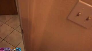 The stepson got caught jerking off while watching his stepmom getting ready for bed