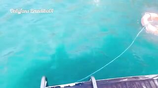 Fucking on a public yacht, a daring encounter with big ass Latina allure