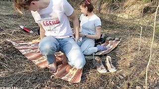 You can go camping with such a whore, a daring outdoor adventure