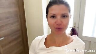 The sexy girl was fucked in her sweet pussy by a man with a big dick