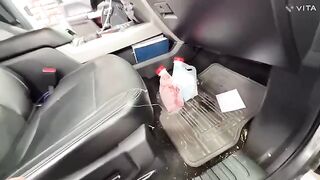 The guy met a girl in the store and fucked her hard