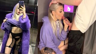 Guy met cute girl in elevator and fucked her hard