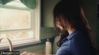 College girl Kylie gets banged by her mild-mannered tutor in a steamy session