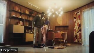 College girl Kylie gets banged by her mild-mannered tutor in a steamy session