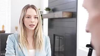 Skinny babe Lily Larimar needs a job, she will do anything