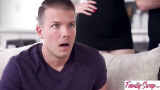 Molly Little tells Swapbro, "eww, Stop rubbing your dick all over me!" - A spicy swap family scene