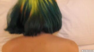 Rainbow teen just turned 18 y.o! But she's a filthly Punk slut
