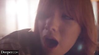The guy gently spanks the sex doll Kenna in a sensual game
