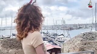 Redhead Cherry Candle gets fucked on the boat by Dave