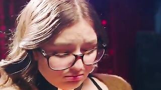 Nice timid girl Leana gets leashed and fucked by dominant Maximo