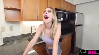 You should keep your mouth shut and let me take you in Anya Olsen's rough stepbro encounter