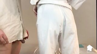 The nurse visits the patient with erection problems in this exclusive Italian anal scene