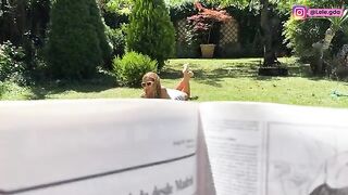 I dressed up in FREUTOY in the garden for anal!