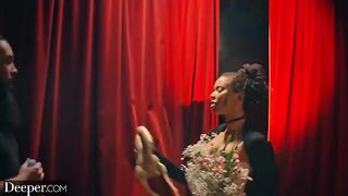 Kinky burlesque dancer Kira gets creampied by a stranger in DEEPER's steamy scene