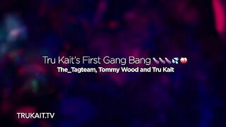 First gangbang experience for sexy Latina girl Tru Kait