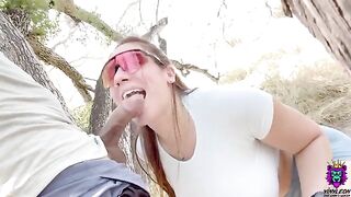 Babe would do anything to get her bike fixed on the trail