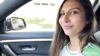 A lucky fan picked up and fucked petite slut Gianna Dior