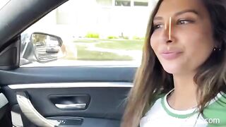 A lucky fan picked up and fucked petite slut Gianna Dior