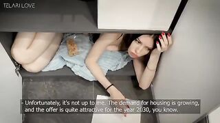 A Girl Tried to Extend a Wardrobe Lease but Ended Up with Cum in Pussy