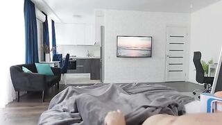 Pervert stepson gets his asshole gapped by horny stepmom using Autoblow