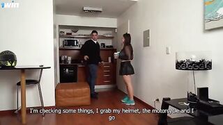Aglaia Spicy delivers her ass at the house of her best friend in anal creampie action