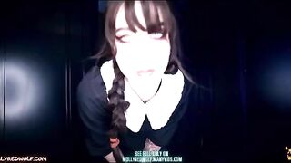 Xavier fucked Wednesday Addams hard in a standing doggy style