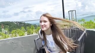 A vacation encounter with a stunning 18-year-old beauty in Russia