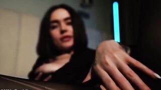 A cute young girl with big boobs gets her pussy oiled and fucked