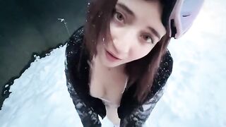 Tourist girl Emma Fiore gets fucked in public by Bastian Blanc for free accommodation