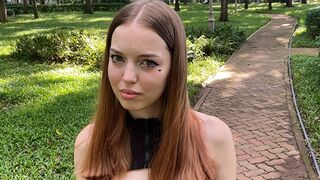 A pickup guy shot a porn video with a naive young girl on the street