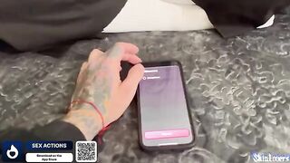 The guy convinced the girl to have sex using a special app