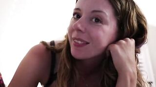 Nadia Foxx gets her pussy railed while reading erotic literature, showcasing her wild side