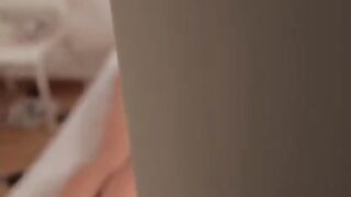 A beautiful girl invited a neighbor to massage her body