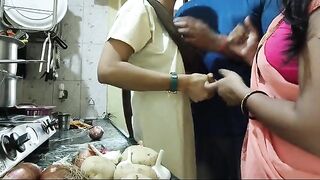 Two guys fucked Mumbai ashu in a hard hardcore threesome sex