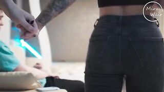 A husband surprised his wife with a threesome sex with her friend