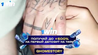 The ANAL Game. Halloween. A hot tattooed girl was spanked and fucked hard