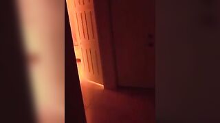 Redhead babe EllyAfterDark gets fucked by a neighborhood voyuer