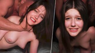 The guy managed to bring the girl to a powerful orgasm, he fucked her breath away