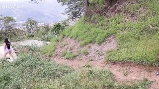 Fitness Latina MILF gets spied on while running
